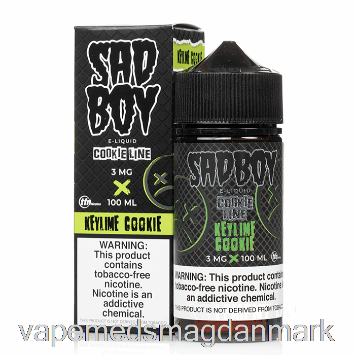 Vape Væske Keylime Cookie - Sadboy - 100ml 0mg
